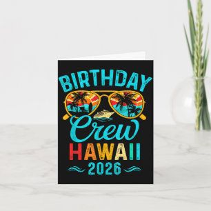 Carte Vacances d'anniversaire en famille à Hawaii en 202