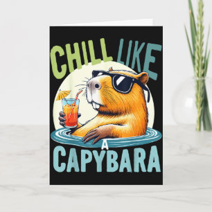 Carte Vacances de capybara - Cadeau de citation drôle de