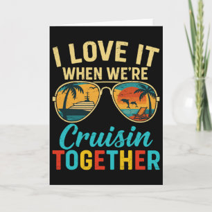 Carte Vacances de croisière drôles vintage J'adore quand