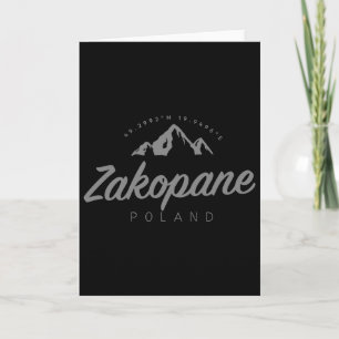 Carte Vacances de montagne à Zakopane Ski Pologne