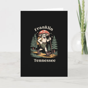 Carte Vacances de randonnée champignon Franklin Tennesse