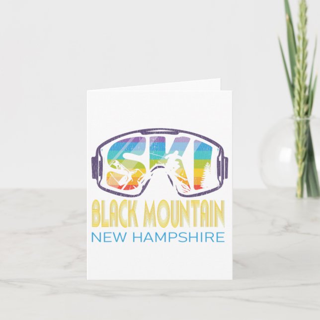 Carte Vacances de ski à Black Mountain New Hampshire  (Devant)
