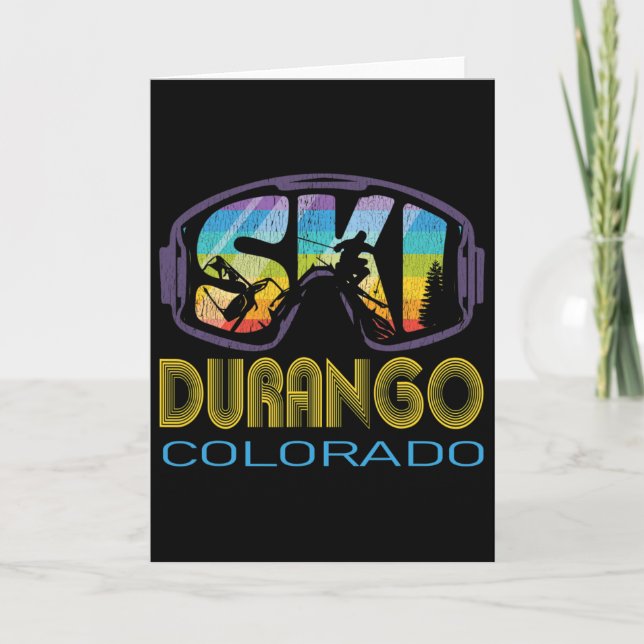Carte Vacances de ski à Durango Colorado  (Devant)
