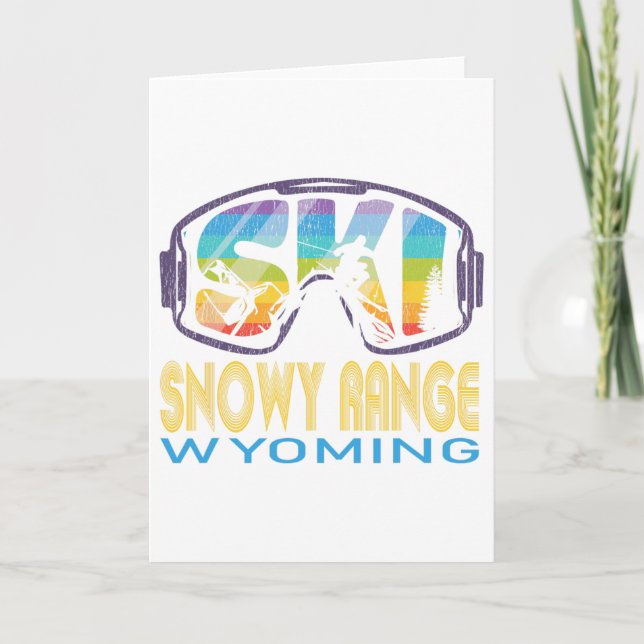 Carte Vacances de ski dans la Snowy Range Wyoming  (Devant)