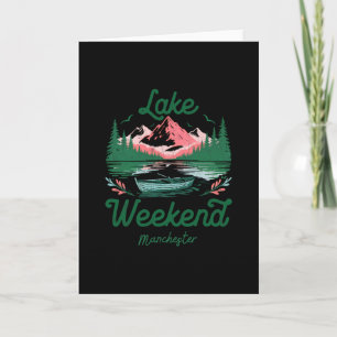 Carte Vacances de week-end au lac Manchester New Hampshi