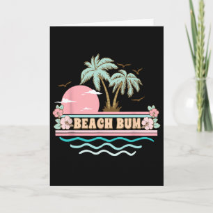 Carte Vacances d'été de fainéant de plage Fête de plage