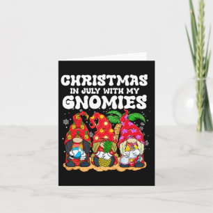 Carte Vacances D'Été Gnomes Lover Funny Noël À Ju