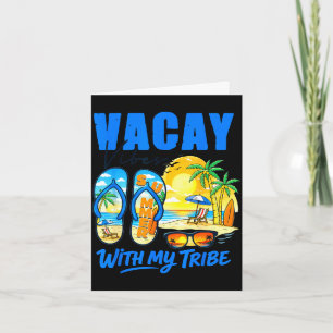 Carte Vacances d'été plage voyage de famille ambiance va
