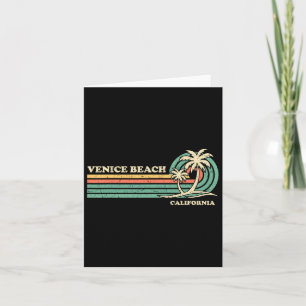 Carte Vacances d'été rétro vintage Californie Venise Pla