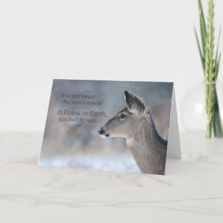 Carte Vacances Doe sauvage et douce