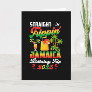 Carte Vacances droites à la Jamaïque 2025 Anniversaire F
