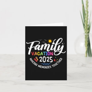 Carte Vacances en famille 2025 Créer des souvenirs ensem