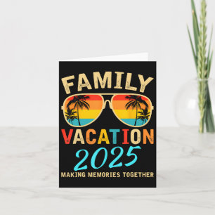 Carte Vacances en famille 2025 Été à la plage Correspond