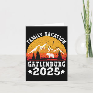 Carte Vacances en famille 2025 Gatlinburg Tennessee Smok