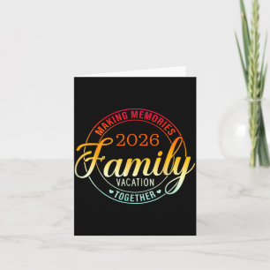 Carte Vacances en famille 2026 Été à l'unisson familial