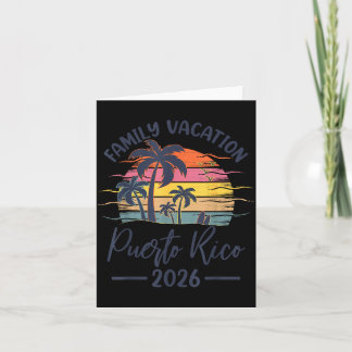 Carte Vacances en famille 2026 Été vibes Porto Rico Plag