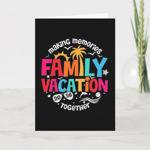 Carte Vacances en famille 2026 Plage Tenue de famille as