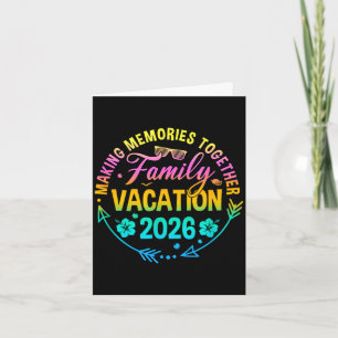 Carte Vacances en famille 2026 souvenirs à partager