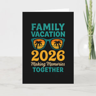 Carte Vacances en famille 2026 Souvenirs de coucher de s