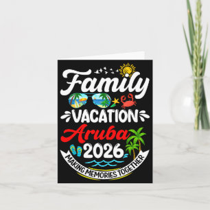 Carte Vacances en famille à Aruba 2026 Création de souve