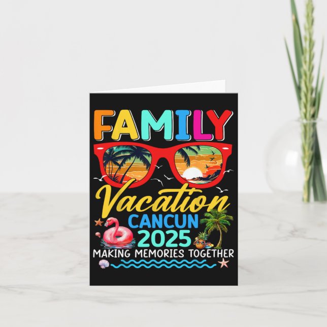Carte Vacances en famille à Cancun Été 2025 Groupe assor (Devant)