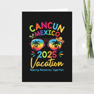 Carte Vacances en famille à Cancunn au Mexique 2025 Crée