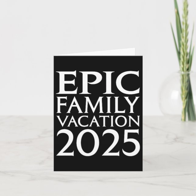 Carte Vacances en famille à Universal Epic Universe 2025 (Devant)