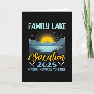 Carte Vacances en famille au lac 2025 Camping Randonnée