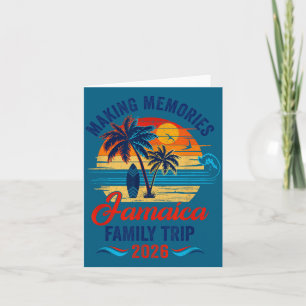 Carte Vacances en famille en Jamaïque Création de souven