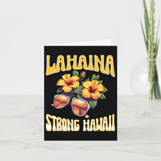 Carte Vacances en famille hawaïen Lahaina Strong Maui Ha (Devant)