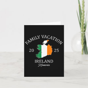 Carte Vacances en famille Irlande 2025 Équipe de voyage 