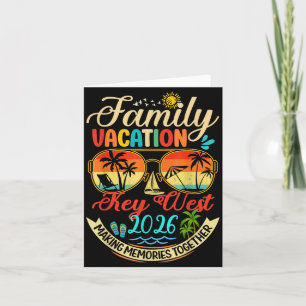 Carte Vacances en famille Key West 2026 Souvenirs Famill