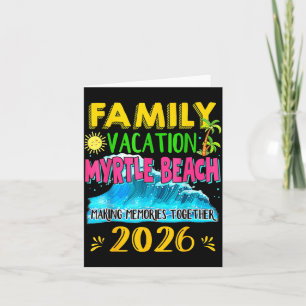 Carte Vacances en famille Myrtle Beach 2026 Été Férié