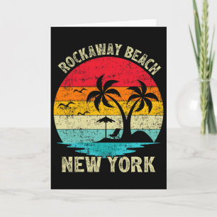 Carte Vacances en famille Vintage Retro New York Rockawa