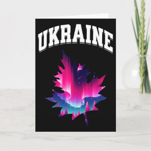 Carte Vacances en Ukraine Aurore Boréale Lumières du Nor