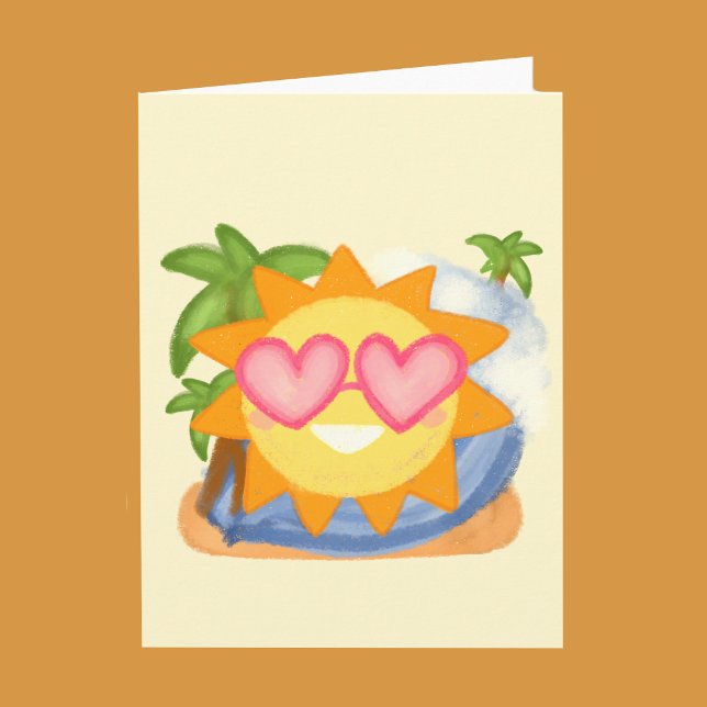 Carte Vacances estivales relaxantes Soleil (Créateur téléchargé)