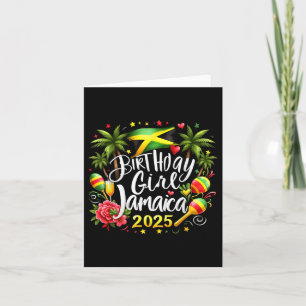 Carte Vacances jumelées Anniversaire fille Jamaïque 2025