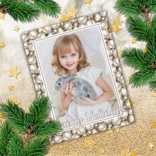 Carte Vacances Motif ivoire en argent sur mesure