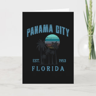 Carte Vacances Panama City Floride Établi 1953 Été Homme