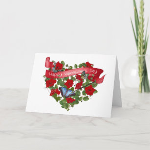 Carte Vacances Papillon Peint Valentine
