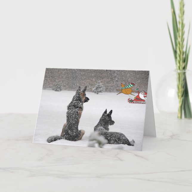 Carte vacances père Noël (Devant)