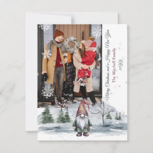 Carte Vacances Photo Vacances Watercolor Gnome