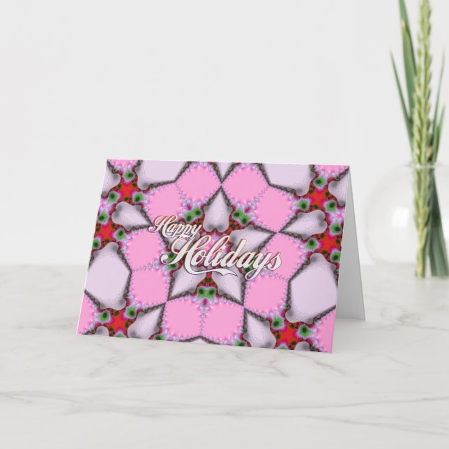 Carte Vacances Rose (Devant)