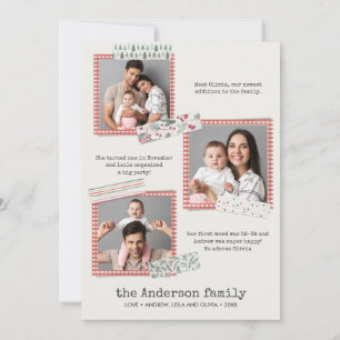 Carte Vacances Scrapbooking   Bilan de l'année 3 photos