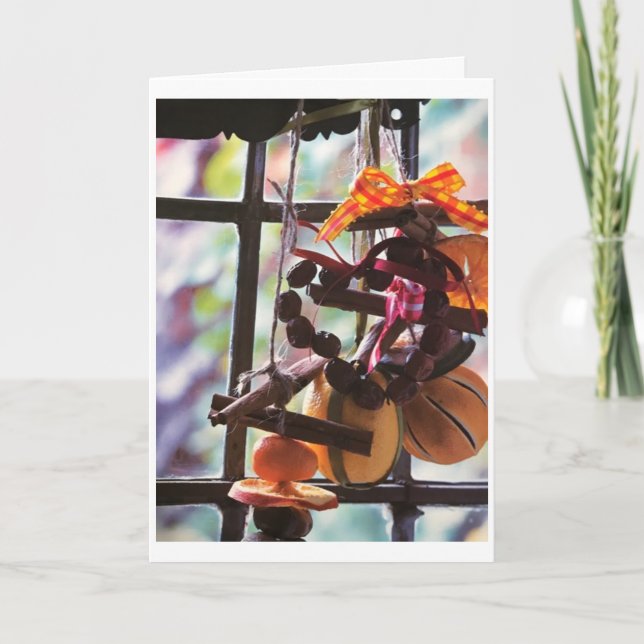 CARTE **VACANCES SOUHAITÉES** POUR NOTRE FAMILLE (Devant)