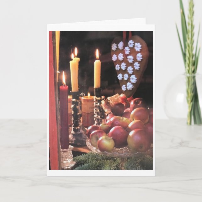 CARTE **VACANCES SOUHAITÉES** POUR NOTRE FAMILLE (Devant)