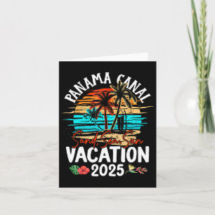 Carte Vacances sur le canal de Panama 2025 Groupe famili
