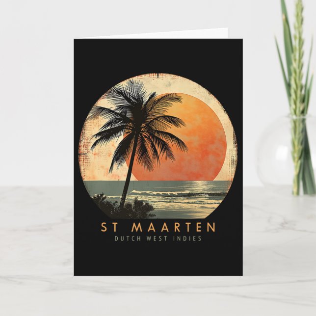 Carte Vacances Surf Plage St. Maarten Smx Voyage St. Mar (Devant)