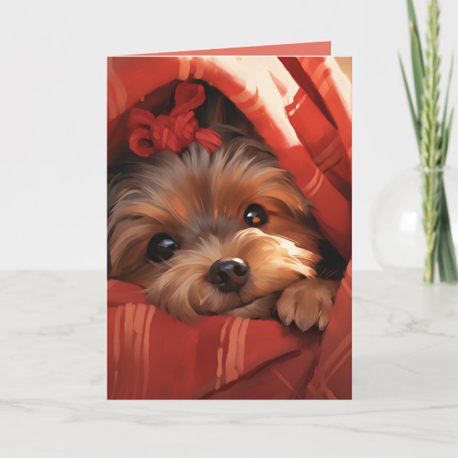 Carte Vacances Yorkshire Terrier (Devant)