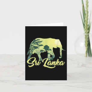 Carte Vacat d'été de l'île tropicale cool Sri Lankan Bea